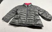 Bernardo Women’s Gray Goose Down Full Zip Puffer Jacket Size Large GUC