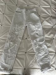 White Distressed Jeans