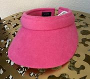 J. Crew Pink Terry Cotton Visor