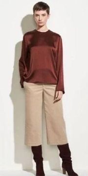 Vince wide leg corduroy cropped pants size 4