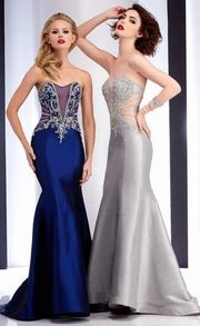 Navy Blue Prom Dress