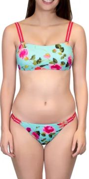 | NWT Bandeau Floral Bikini Top
