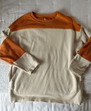 Orange & Cream Sweater