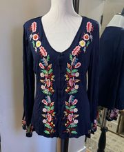 Medium Navy Blue Top