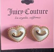 Juicy Couture Logo Hearts Earrings