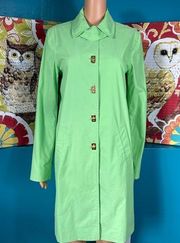 Lauren Ralph Lauren Green Trench Jacket Small