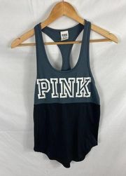 VS PINK Graphic Racerback Two Toned Tank size XS