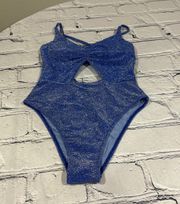 NWT Berlook Metalic Cut Out Swimsuit Size M.