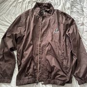 Ahead USA brown windbreaker. Has embroidered detail on the front. Size XL (new)