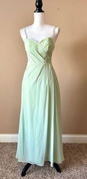 AZAZIE | Sage Green Cocktail Gown Sz XS