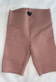 Petites Blush Pink Seamless Biker Shorts