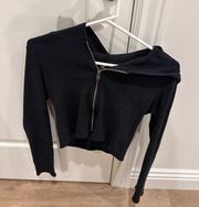 black zip up