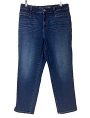 Chico’s Jeans Women’s Platinum Crop High Rise Dark Wash Chico’s Size 1 - Reg. 8