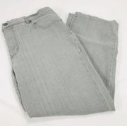 Chaps Gray Straight Leg Jeans Size 16