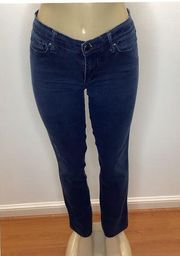 Elle Dark Blue Denim Straight Leg Jeans Preowned