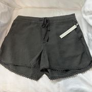 Caslon Grey Beluga Linen Blend Shorts