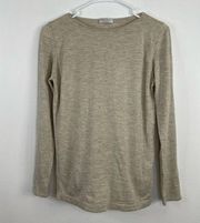 Brunello Cucinelli Sparkling Sweater XL Metallic Long Sleeve