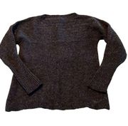 Woolrich Women's gray Wool Knit Crew Neck Pullover Sweater Size Medium