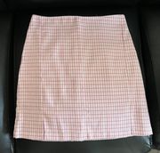 Plaid Pink Skirt