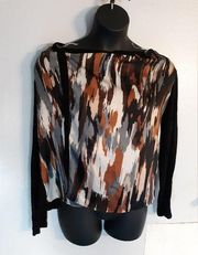 Ashley Stewart button cape top