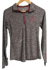 Colosseum  Alabama Shirt Womens Small Crimson Quarter Zip Pullover Long Sleeve