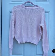 baby pink knit sweater 💗