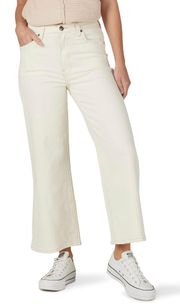 Women's High-Rise Relaxed Fit a Line Crop Jean