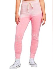 Wildfox brand, medium, pink gossamer wash hyper sonic Jack joggers