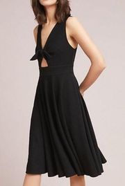 Anthropologie Hutch black cut out sleeveless dress size XS