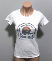 Marmot Born Professionally White T-shirt Mountains