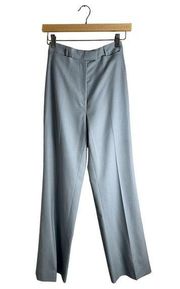 Chloe Womens Powder Blue High Waisted Trouser Pant Size XS (READ) Pinstripes