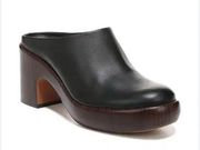 Vince Navina leather Clog shoes size 8.5 in Black