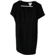 MOTHERHOOD MATERNITY Women’s Black Dress Large Short Sleeve Lined Scoop Neck