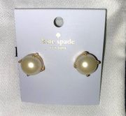 Kate Spade New  New York Pearl Gumdrop Stud Earrings Cream Color