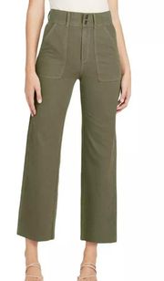 Joe’s The Blake Cotton Utility Crop Wide Leg Jeans