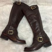 Arturo Chiang Perlai Knee High Boots Brown Boots Size 7 BIN 14