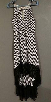 Sugarlips High Low Chevron Dress Size Small