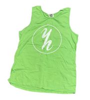 vintage y2k lime green ‘yh’ tank top 🍋