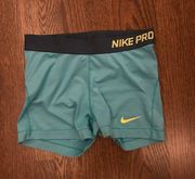 Nike Pro’s Teal Spandex