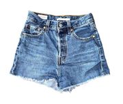 RibCage denim cutoff shorts  25