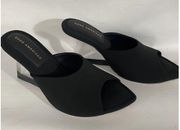 Good American Clear Wedge Sandal Neoprene Open Toe, 8.5 Slip On, GA368N-X, NWT