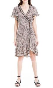 MAX STUDIO Ruffle Trim Flutter Sleeve Dress - size Medium