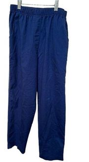 Allison Daley Petite Women's Elastic Waist Slacks Size 10P Blue Granny Core Read