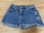 VTG Jean Shorts No Excuses Army Size 9/10