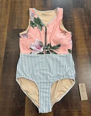 NWT Albion Fit Lulu Bombshell One Piece Swimsuit Size XL