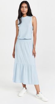 Barrett 90’s Glass Slipper Blue Cotton Midi Dress