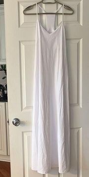 New Susana Monaco x Revolve White "Sugar" Racer String Maxi Dress Size Medium