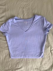 V Neck Crop Tee