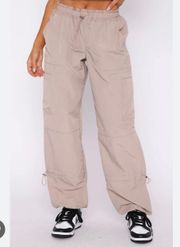 Tan Parachute Pants