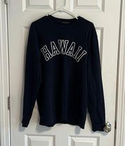 Brandy Melville  Hawaii oversized shirt navy blue